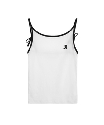 BACK TIE SLEEVELESS - WHITE