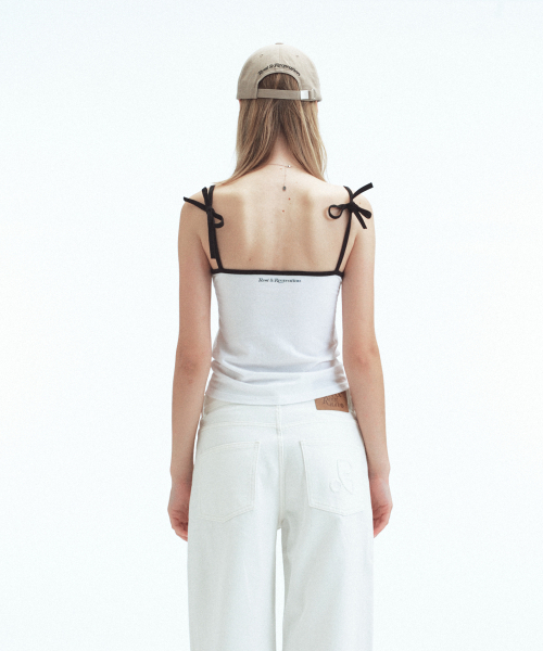 Rest&Recreation(レストアンドレクリエーション)の「BACK TIE SLEEVELESS - WHITE(Tシャツ/カットソー・レディース・その他・ONE)」の5枚目の写真