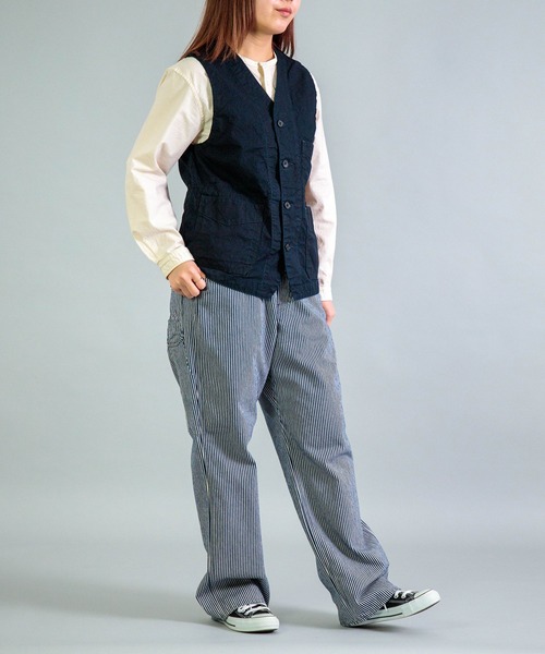OMNIGOD（オムニゴッド）の「[OMNIGOD womens / オムニゴッド] シーチング スタンドカラーシャツ（シャツ/ブラウス・レディース・アイボリー・2/3）」の8枚目の写真