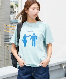 WBSB（ダブルビーエスビー）の「WBSB/ダブルビーエスビー DOUCHE S/S TEE-vintage プリントTシャツ 長袖 ひび割れプリント メンズ レディース ユニセックス 秋 秋服 2026年秋冬（Tシャツ/カットソー）」