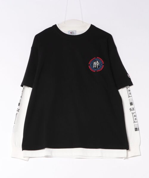 ＪＵＧＬＡＮＳ（ユグランス）の「【YOIDORE】酒愛好家 アンサンブルTEE（Tシャツ/カットソー・メンズ・ホワイト/ブラック・L/M/XL）」の2枚目の写真