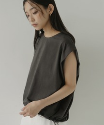 hellam（へラム）の「ドロストショルダータックTシャツ（Tシャツ/カットソー）」