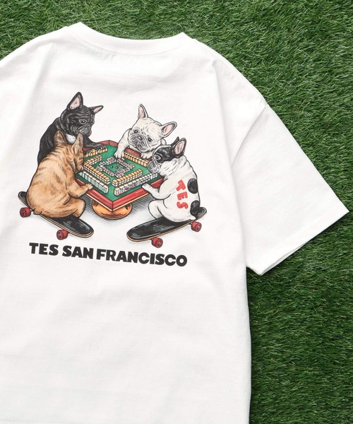 The Endless Summer(エンドレスサマー)の「TES YAKUMAN T-SHIRT / Tシャツ(Tシャツ/カットソー・メンズ・ブラック/ホワイト・SMALL/MEDIUM/LARGE/X-LARGE/XX-LARGE)」の1枚目の写真