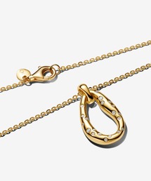 Pandora（パンドラ）の「オーガニカリー シェイプド ストーンセット ペンダント ネックレス（ネックレス）」