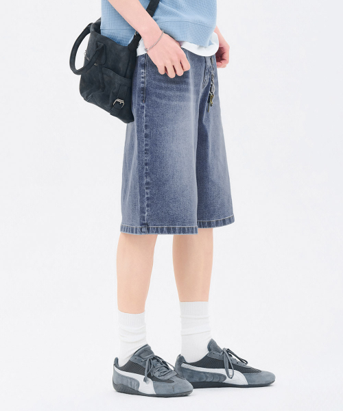 CHASECULT（チェイスカルト）の「男性5部ウォッシングバミューダデニム-FCRK2624E0N（その他パンツ・メンズ・ダークブルー・86/92/70/76/82）」の3枚目の写真