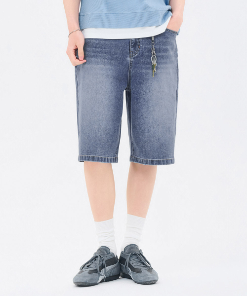 CHASECULT（チェイスカルト）の「男性5部ウォッシングバミューダデニム-FCRK2624E0N（その他パンツ・メンズ・ダークブルー・86/92/70/76/82）」の4枚目の写真
