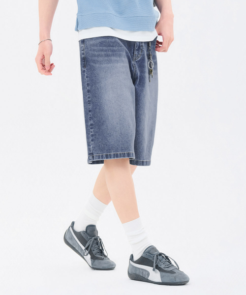 CHASECULT（チェイスカルト）の「男性5部ウォッシングバミューダデニム-FCRK2624E0N（その他パンツ・メンズ・ダークブルー・86/92/70/76/82）」の5枚目の写真