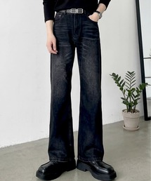 Otte（オッテ）の「ヴィンテージウォッシュセミフレアデニム（デニムパンツ）」