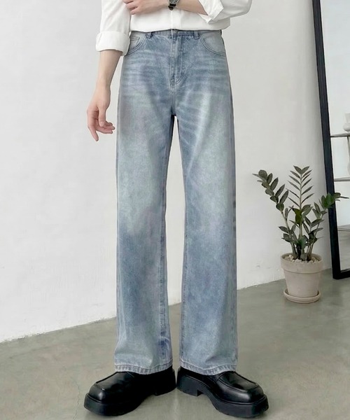 Otte(オッテ)の「ヴィンテージウォッシュセミフレアデニム(デニムパンツ・メンズ・ブラック/ブルー・X-LARGE/SMALL/LARGE/MEDIUM)」の10枚目の写真