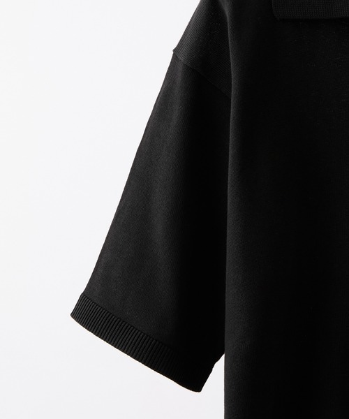 CLEL(クレイル)の「【CLEL】Giza Cotton Short Sleeve Skipper Polo Shirt / ギザコットン 半袖スキッパーポロシャツ(Tシャツ/カットソー・メンズ・ネイビー/ダークグレー/ブラック・L/S/XS/M)」の10枚目の写真