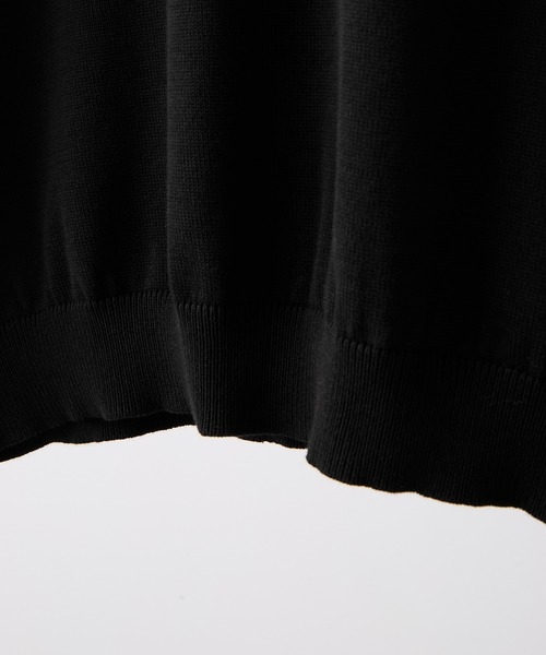 CLEL(クレイル)の「【CLEL】Giza Cotton Short Sleeve Skipper Polo Shirt / ギザコットン 半袖スキッパーポロシャツ(Tシャツ/カットソー・メンズ・ネイビー/ダークグレー/ブラック・L/S/XS/M)」の11枚目の写真