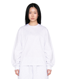 DAILY LONG SLEEVE TEE (LIGHT GREY)