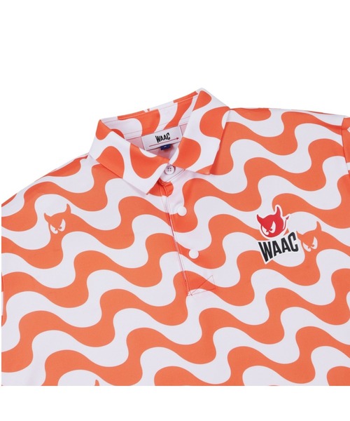 WAAC(ワック)の「MENS WAVE WAACKYポロ(ポロシャツ・メンズ・オレンジ/ブラック・SMALL/MEDIUM/LARGE)」の3枚目の写真
