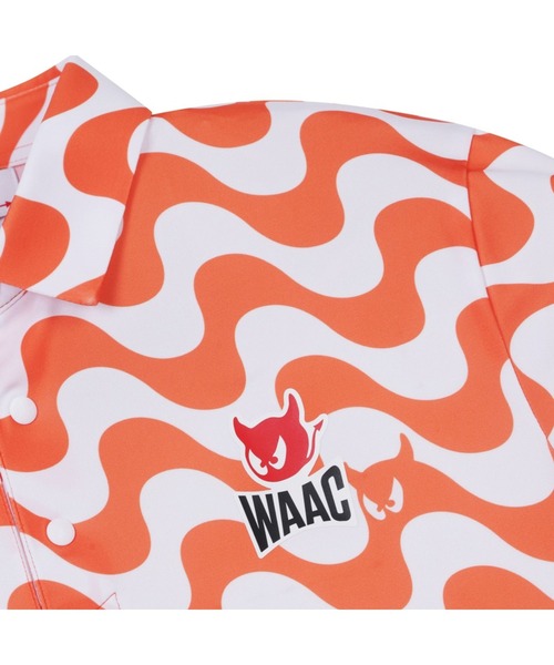WAAC(ワック)の「MENS WAVE WAACKYポロ(ポロシャツ・メンズ・オレンジ/ブラック・SMALL/MEDIUM/LARGE)」の4枚目の写真