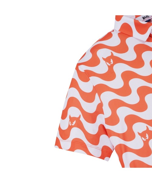 WAAC(ワック)の「MENS WAVE WAACKYポロ(ポロシャツ・メンズ・オレンジ/ブラック・SMALL/MEDIUM/LARGE)」の5枚目の写真