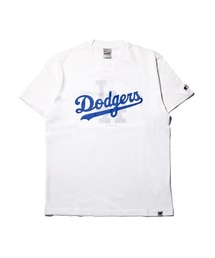 ファナティクス【Fanatics】‐ ロサンゼルスドジャース 半袖Tシャツ【Los Angeles Dodgers MLB OVERLAPPING LOGO S/S TEE WHITE ML0126SS0005】