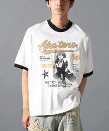 LAND MUSEUM | LAND MUSEUM／リンガーグラフィックT(Tシャツ/カットソー)