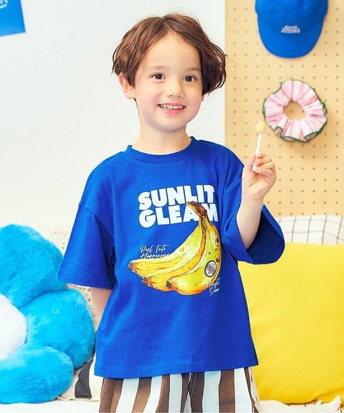 apres les cours(アプレレクール)の「5柄アソート半袖Tシャツ(Tシャツ/カットソー・キッズ・ブルー/レッド/チャコール/アイボリー/その他2・140/130/120/110/100/90/80)」の3枚目の写真