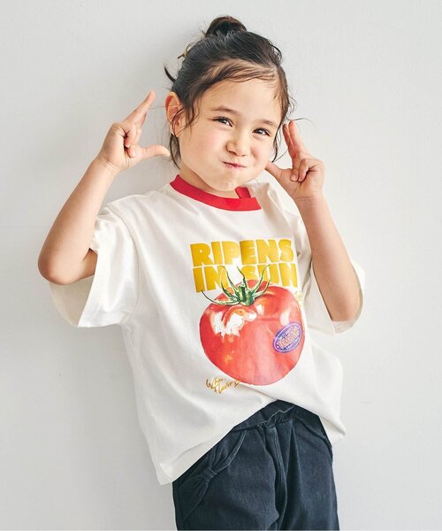 apres les cours(アプレレクール)の「5柄アソート半袖Tシャツ(Tシャツ/カットソー・キッズ・ブルー/レッド/チャコール/アイボリー/その他2・140/130/120/110/100/90/80)」の2枚目の写真