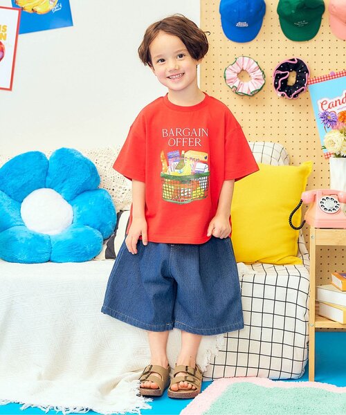 apres les cours(アプレレクール)の「5柄アソート半袖Tシャツ(Tシャツ/カットソー・キッズ・ブルー/レッド/チャコール/アイボリー/その他2・140/130/120/110/100/90/80)」の16枚目の写真