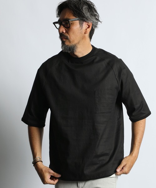 C/L STRETCH HYBRID S/S TEE：綿麻ストレッチ ハイブリッドTシャツ