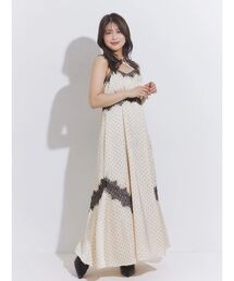 MERCURYDUO（マーキュリーデュオ）の「サテンレース使いキャミワンピース（ワンピース）」