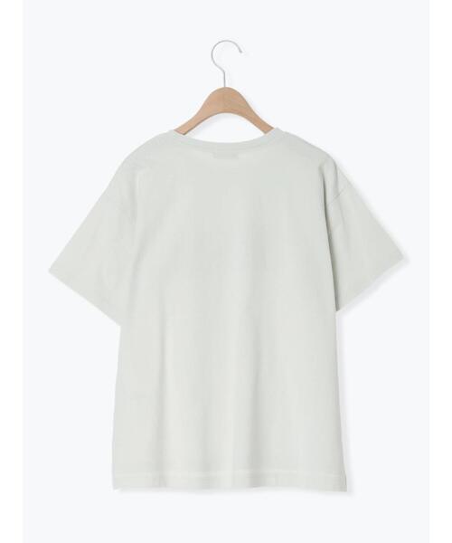 Samansa Mos2（サマンサ モスモス）の「◇【接触冷感】アソート箔プリントTシャツ（Tシャツ/カットソー・レディース・オフホワイト/チャコールグレー/シルバーグレー・F）」の22枚目の写真