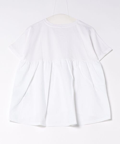 coca(coca)(コカ)の「後ろギャザー切替Tシャツ(Tシャツ/カットソー・レディース・チャコール/ホワイト・M/L/S)」の22枚目の写真