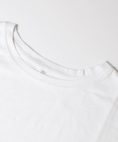 coca(coca)(コカ)の「後ろギャザー切替Tシャツ(Tシャツ/カットソー・レディース・チャコール/ホワイト・M/L/S)」の16枚目の写真