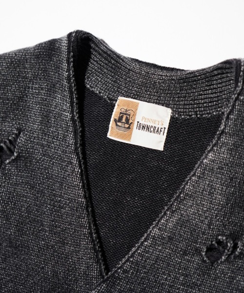 TOWNCRAFT(タウンクラフト)の「TOWNCRAFT / タウンクラフト COTTON DAMAGED CARDIGAN コットン ダメージ加工 カーディガン(カーディガン/ボレロ・メンズ・ブルー/パープル/レッド/ブラック・MEDIUM/LARGE)」の17枚目の写真