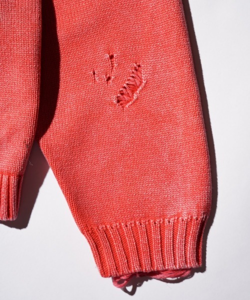 TOWNCRAFT(タウンクラフト)の「TOWNCRAFT / タウンクラフト COTTON DAMAGED CARDIGAN コットン ダメージ加工 カーディガン(カーディガン/ボレロ・メンズ・ブルー/パープル/レッド/ブラック・MEDIUM/LARGE)」の10枚目の写真