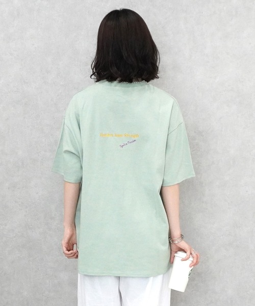 SELECT LEVERY(セレクトリベリー)の「ランダム刺繍ロゴTシャツ(Tシャツ/カットソー・レディース・ブラック/ミント/オフホワイト・FREE)」の13枚目の写真