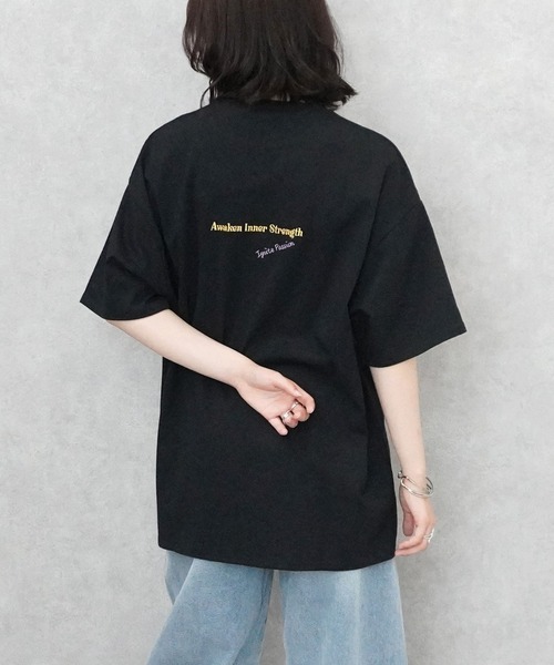 SELECT LEVERY(セレクトリベリー)の「ランダム刺繍ロゴTシャツ(Tシャツ/カットソー・レディース・ブラック/ミント/オフホワイト・FREE)」の17枚目の写真