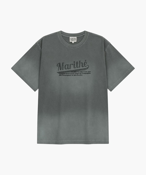 MARITHE + FRANCOIS GIRBAUD(マリテフランソワジルボー)の「GRADATION OVERSIZED DYEING TEE(Tシャツ/カットソー・レディース・チャコール/ブルー・SMALL/LARGE/MEDIUM)」の7枚目の写真