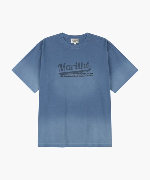MARITHE + FRANCOIS GIRBAUD(マリテフランソワジルボー)の「GRADATION OVERSIZED DYEING TEE(Tシャツ/カットソー・レディース・チャコール/ブルー・SMALL/LARGE/MEDIUM)」の15枚目の写真
