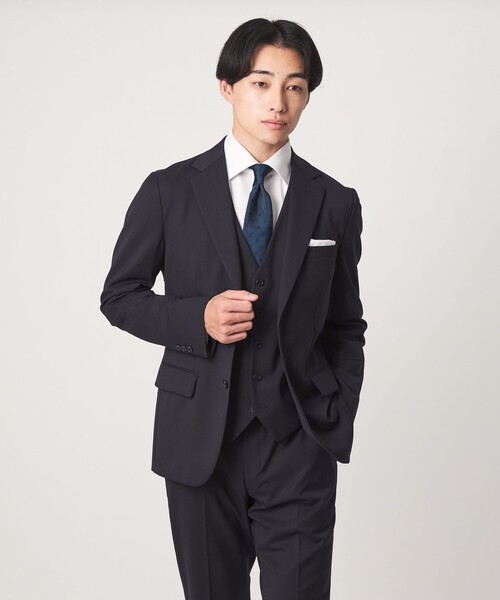 green label relaxing(グリーンレーベルリラクシング)の「コットン シャドウストライプ クレリック ワイドカラー ドレスシャツ -イージーアイロン-(ビジネスシャツ・メンズ・ホワイト・41cm/37cm/38cm/39cm/40cm/42cm/43cm)」の2枚目の写真