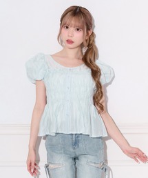 パフスリーブシャーリングブラウス【ZOZOTOWN限定アイテム】（シャツ