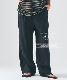 417 EDIFICE | 追加|ノルマンディーリネン パンツ(スラックス)