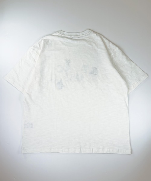 T-MAC OUTING(ティーマック アウティング)の「【T-MAC】スラブ天竺 キャラクターロゴ刺繍&プリント 半袖Tシャツ(Tシャツ/カットソー・メンズ・ベージュ/ホワイト・LL/L/M)」の12枚目の写真