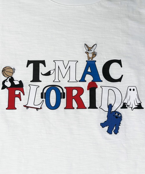 T-MAC OUTING(ティーマック アウティング)の「【T-MAC】スラブ天竺 キャラクターロゴ刺繍&プリント 半袖Tシャツ(Tシャツ/カットソー・メンズ・ベージュ/ホワイト・LL/L/M)」の13枚目の写真