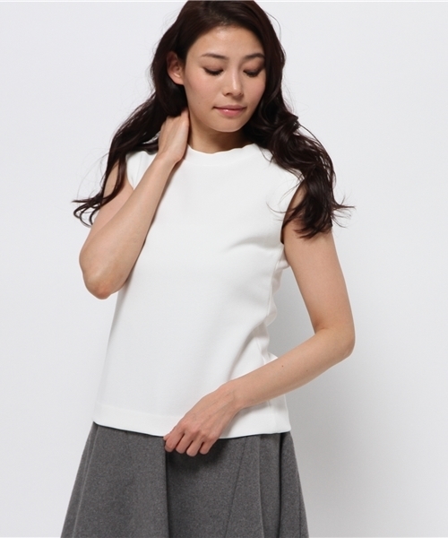 OUTLET(アウトレット)の「【'PalinkA】ワッフルCSノースリP/O(シャツ/ブラウス・レディース・ホワイト/ブラック・36/38)」の1枚目の写真