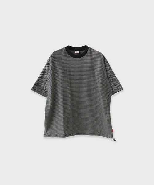 Healthknit(ヘルスニット)の「Healthknit/ Narrow Border Jersey Wide Crew S/S /51033 夏服(Tシャツ/カットソー・メンズ・ブラック・XL/L/M)」の1枚目の写真