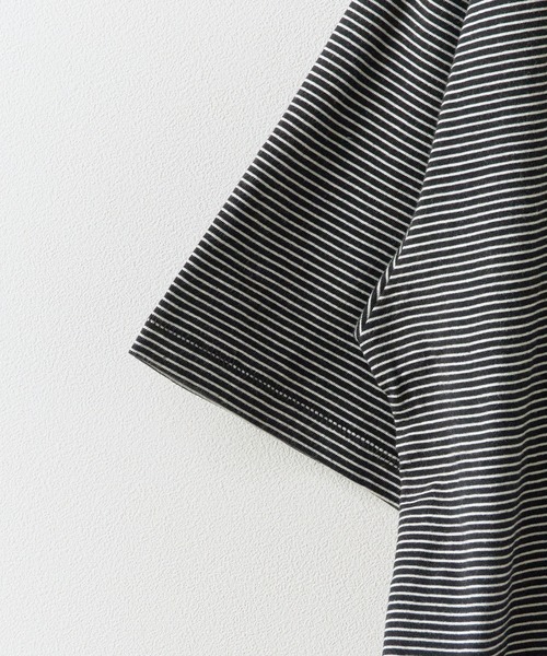 Healthknit(ヘルスニット)の「Healthknit/ Narrow Border Jersey Wide Crew S/S /51033 夏服(Tシャツ/カットソー・メンズ・ブラック・XL/L/M)」の3枚目の写真