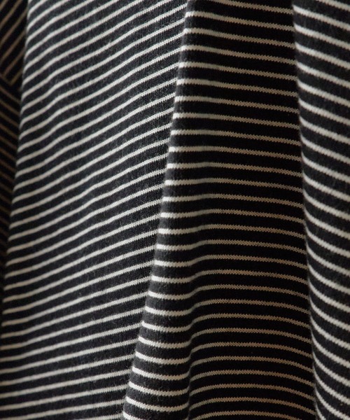 Healthknit(ヘルスニット)の「Healthknit/ Narrow Border Jersey Wide Crew S/S /51033 夏服(Tシャツ/カットソー・メンズ・ブラック・XL/L/M)」の6枚目の写真