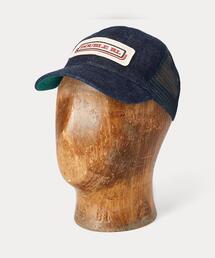 RRL（ダブル アール エル）の「ロゴパッチ インディゴ デニム トラッカー キャップ（キャップ）」
