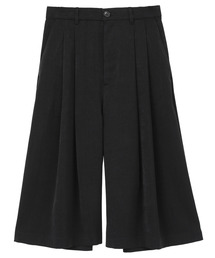 【l’heritage martinique/レリタージュ マルティニーク】ピーチサテンキュロットパンツ(セットアップ可)