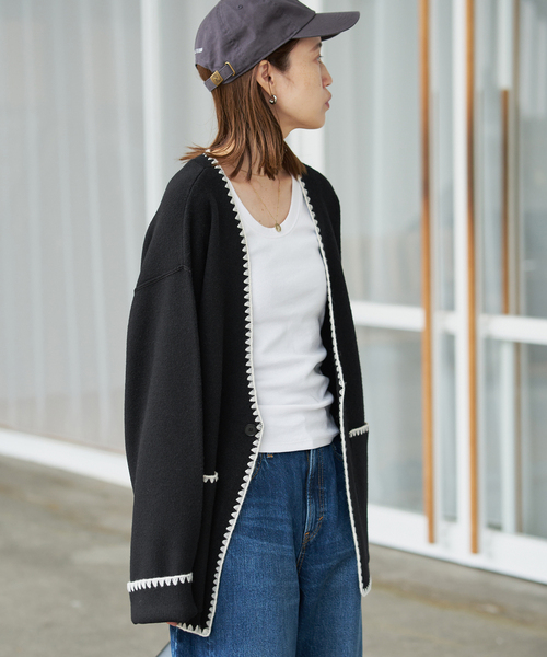 SLOBE IENA（スローブイエナ）の「《追加》ブランケットステッチニット