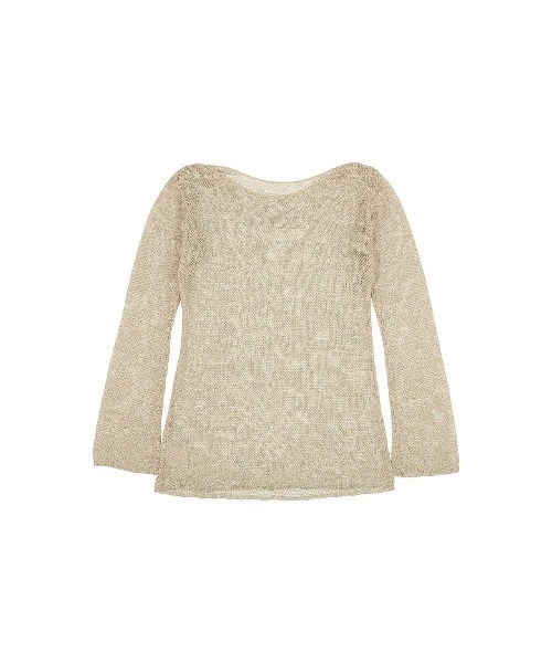 ALEXIA STAM(アリシアスタン)の「Long Sleeve Sheer Knit Top/シアーニットトップス(ニット/セーター・レディース・ブラック/ベージュ・FREE)」の20枚目の写真