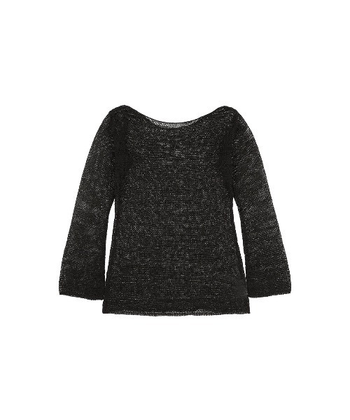 ALEXIA STAM(アリシアスタン)の「Long Sleeve Sheer Knit Top/シアーニットトップス(ニット/セーター・レディース・ブラック/ベージュ・FREE)」の16枚目の写真