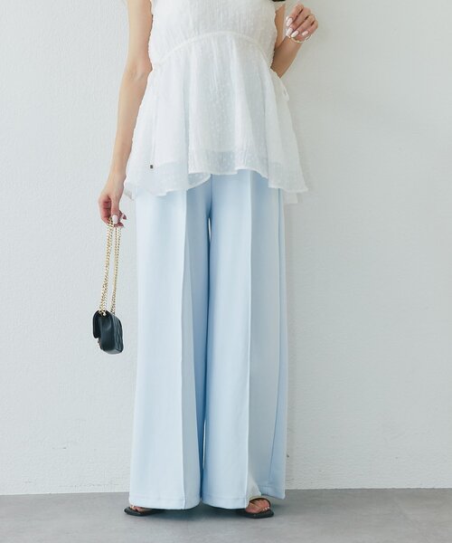 La boutique BonBon（ラブティックボンボン）の「【3サイズ展開】センターシームスウェットパンツ（スウェットパンツ・レディース・グレー/サックスブルー/オフホワイト・PM/36/38）」の15枚目の写真